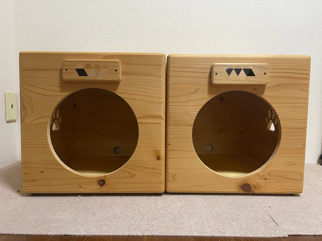 【お値下げ】木製ドッグハウス　2部屋