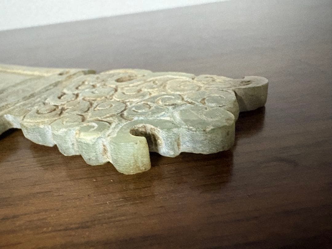 石？玉？の中国的置物　刀　中国美術　長さ21cm 125g