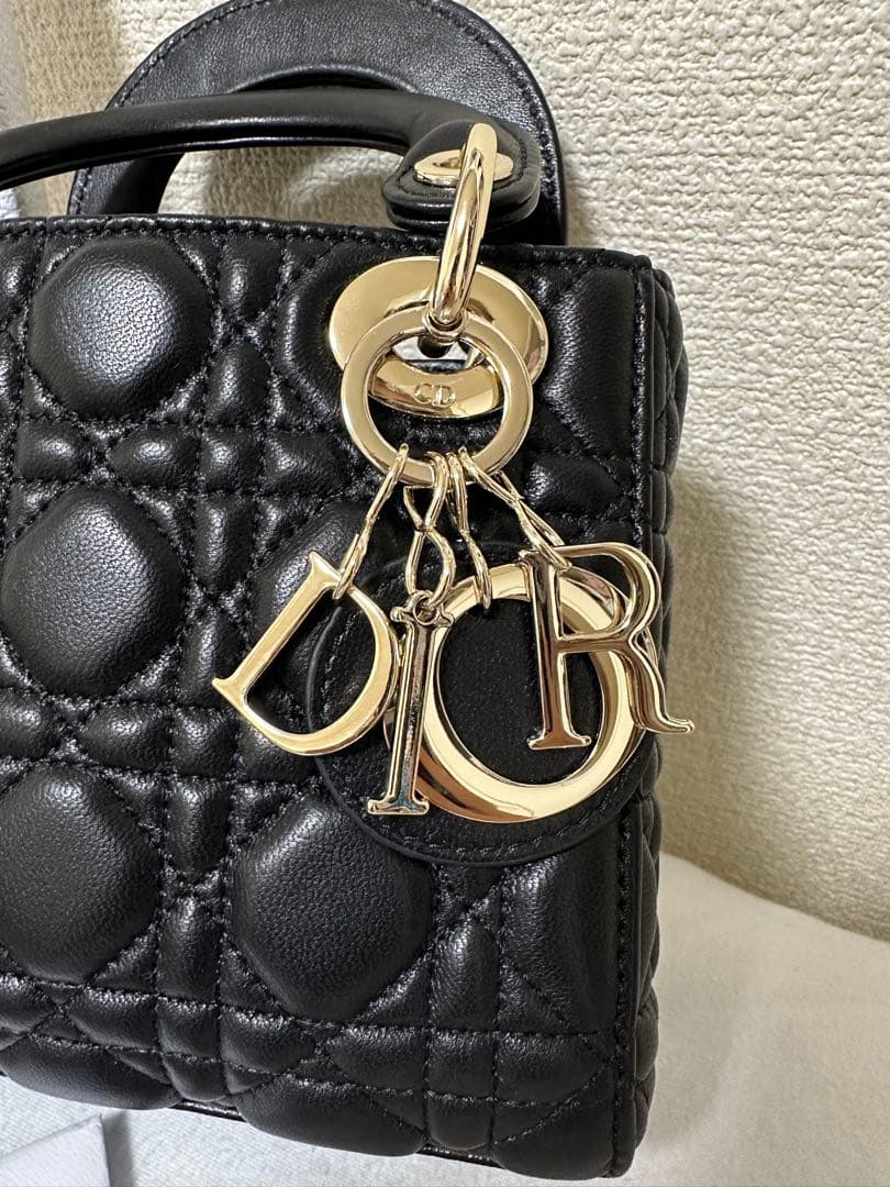 DIOR 新品ノベルティ　ショルダーバッグハンドバック2way ゴールドチェーン