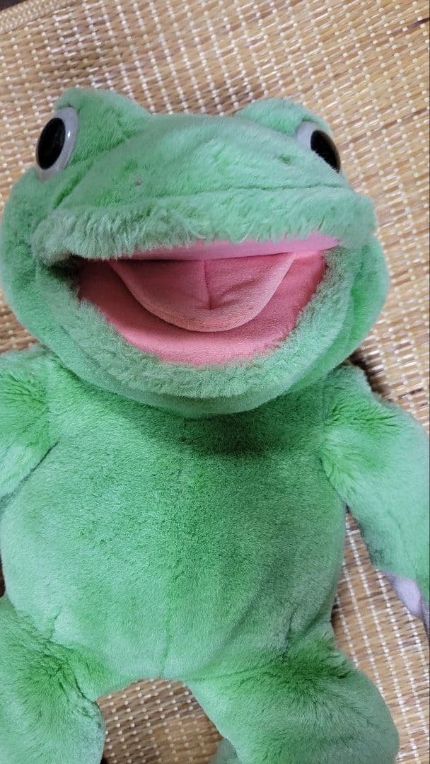 プレイトーキン カエル ぬいぐるみ ビッグサイズ パペット ヴィンテージ 希少品