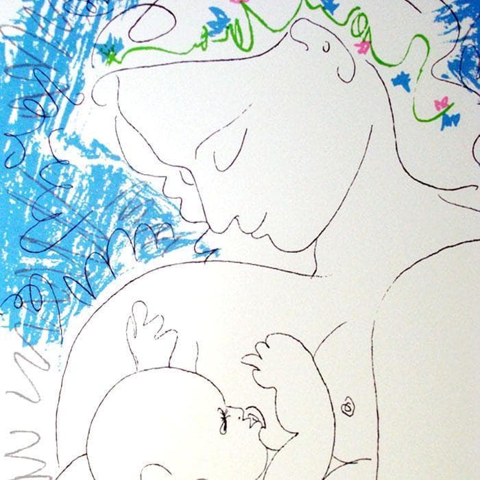 パブロ ピカソ アートポスター 母性 Motherhood PICASSO