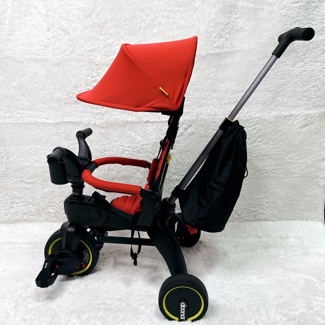 doona Liki Trike 折り畳み三輪車　レッド　説明書付き　ガード付き