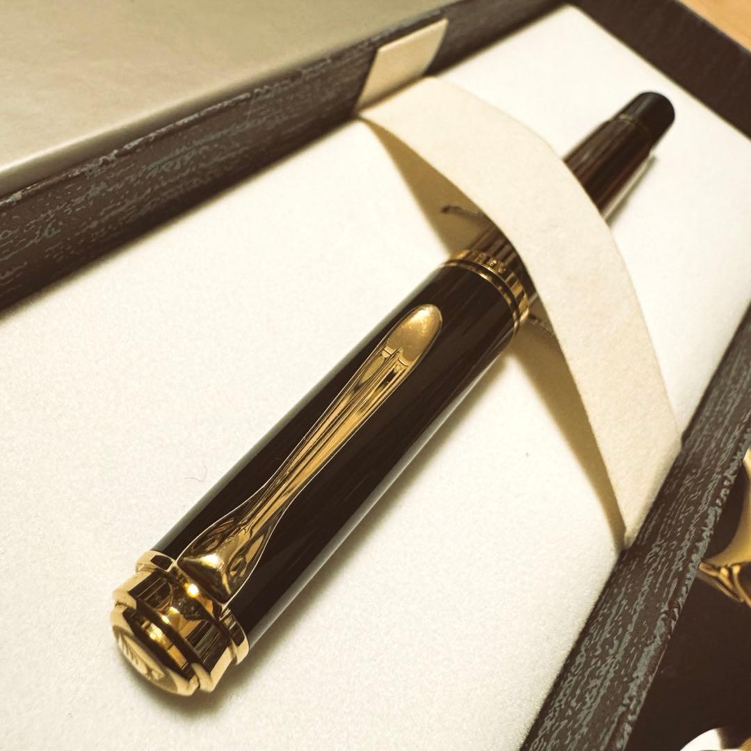 Pelikan 万年筆 茶縞　スーベレーンM400 ペリカン