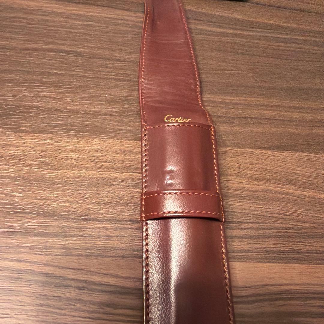 Cartier ボールペン&シャープペンセット　レザーケース付