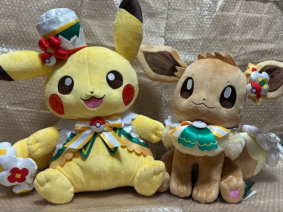 ポケパークカントー ぬいぐるみ ピカチュウ イーブイ 大 BIG ポケモン 4体