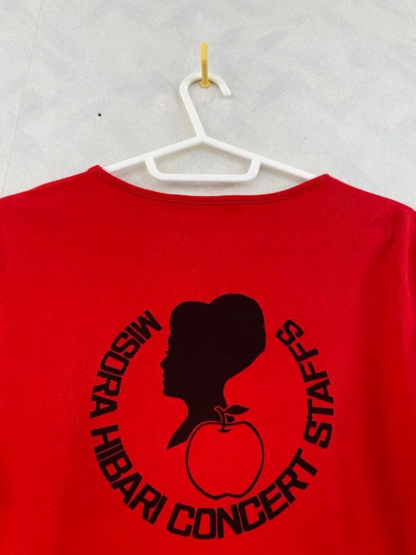 希少 非売品 美空ひばり CONCERT STAFFS スタッフTシャツ 当時物