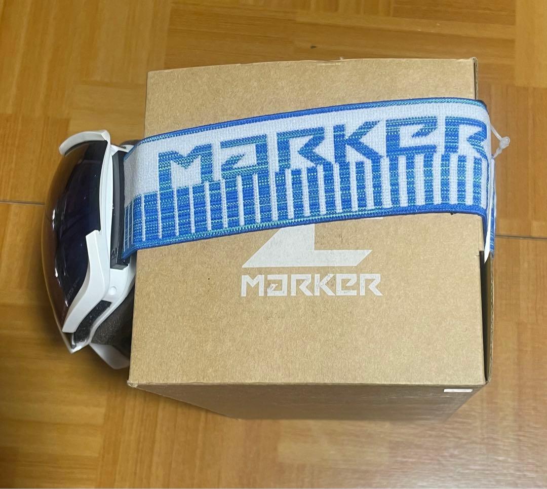 新品MARKER16:10+ホワイト偏光レンズメガネ可スペアケース付38%OFF