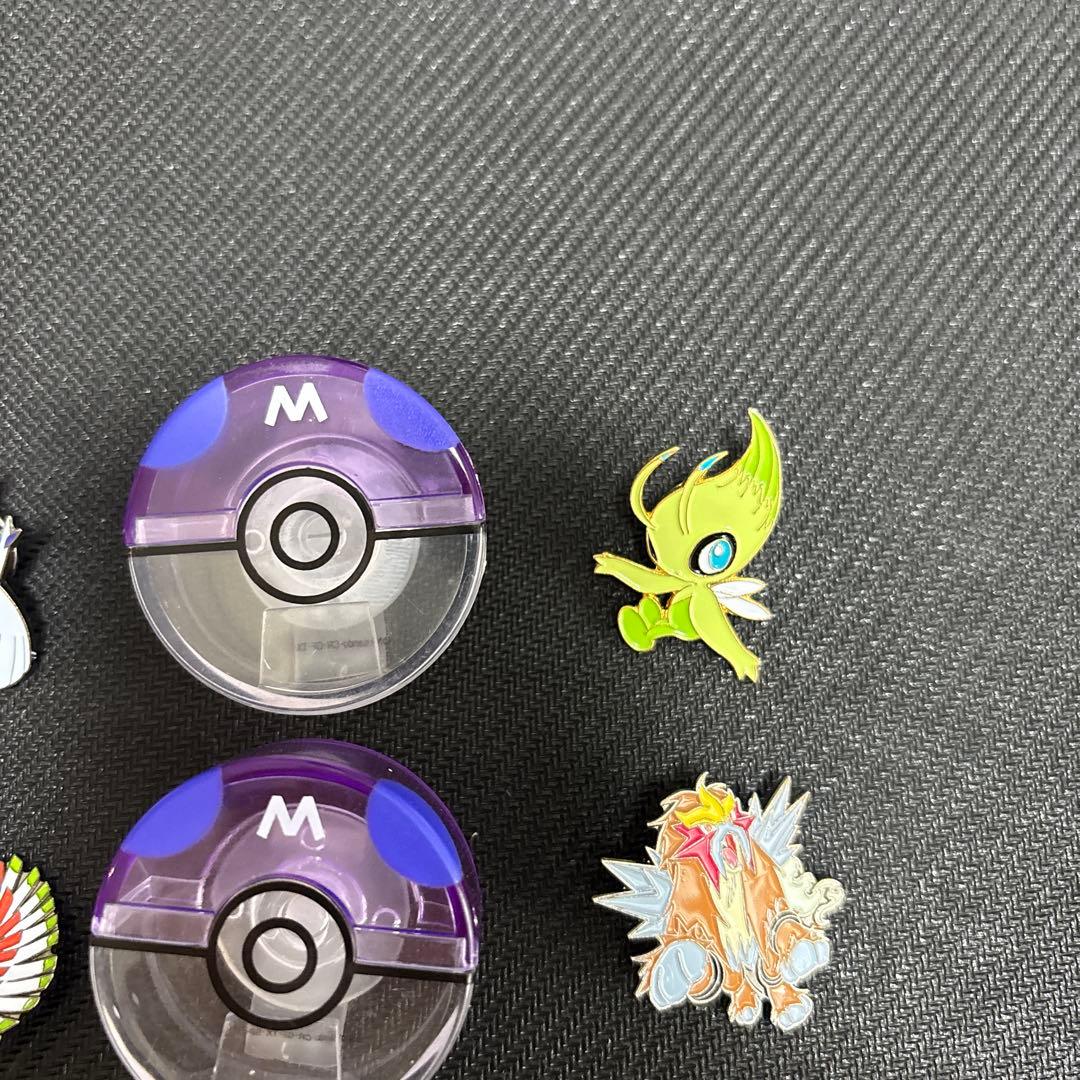 当時物、超レアポケットモンスターボールバッチ　全7種