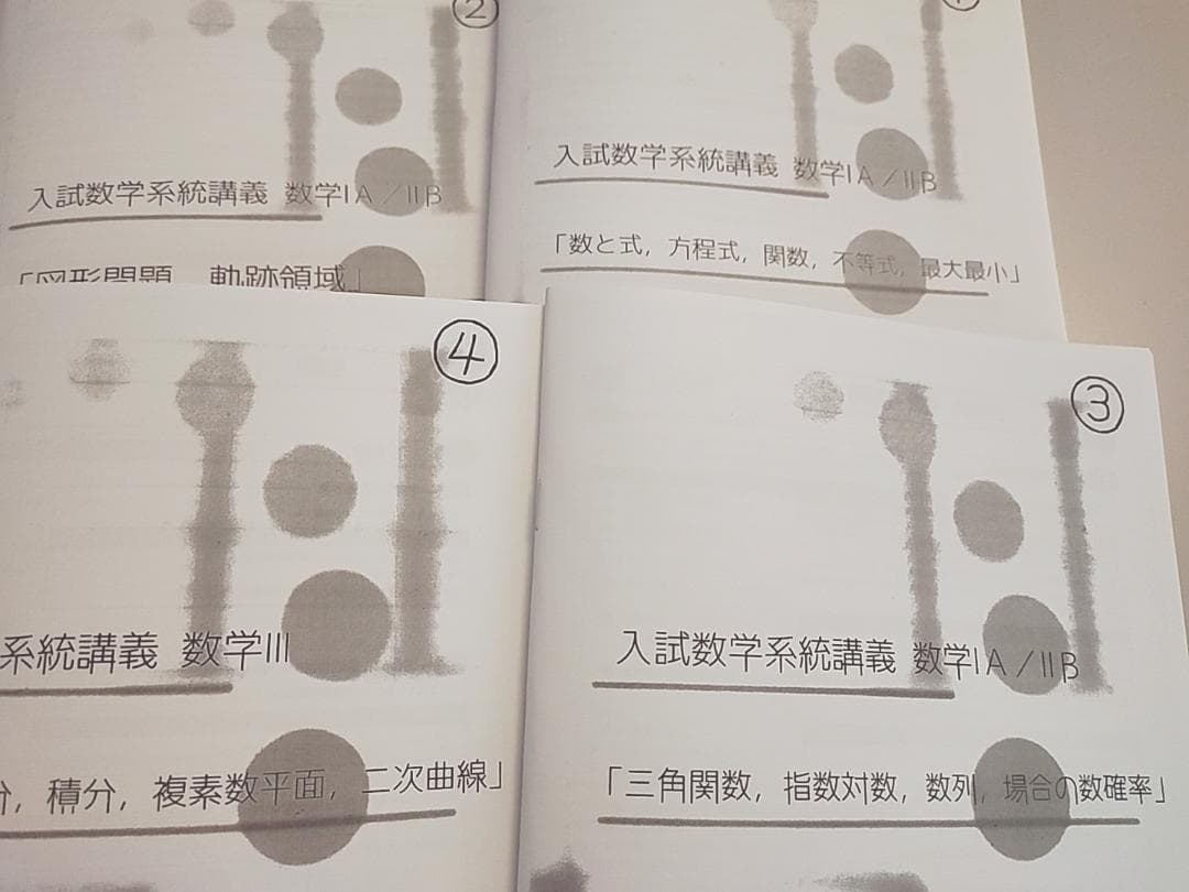 鉄緑会　24年最新版　入試数学系統講義　全冊セット　河合塾　駿台Z会　東進