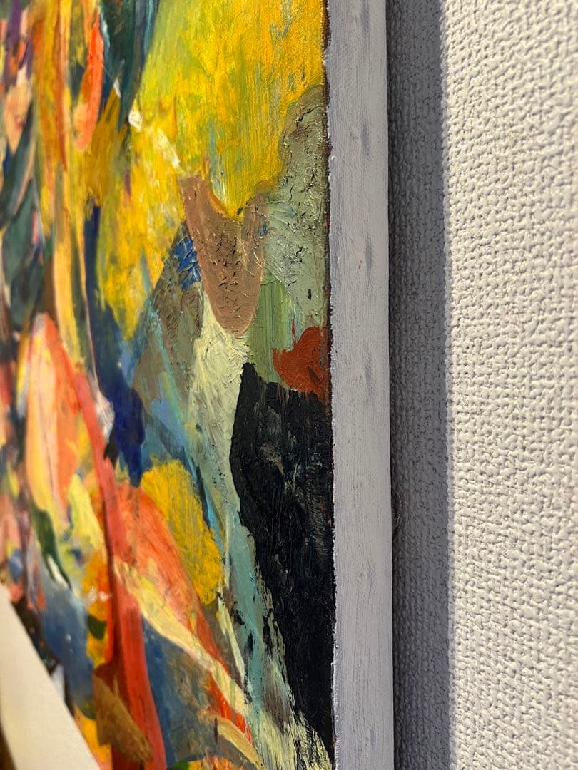 【F50号】ひつじ娘 原画 油絵 抽象画 abstract paintings