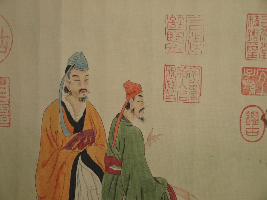 骨董市仕入れ品　中国宋時代の掛軸　激安骨董品　肉筆保証 BD444A8-2