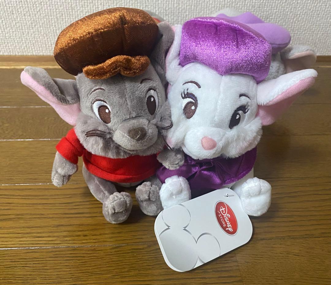 ディズニーリゾート　ディズニーストア　ビアンカ　バーナード　ぬいぐるみ　ツムツム