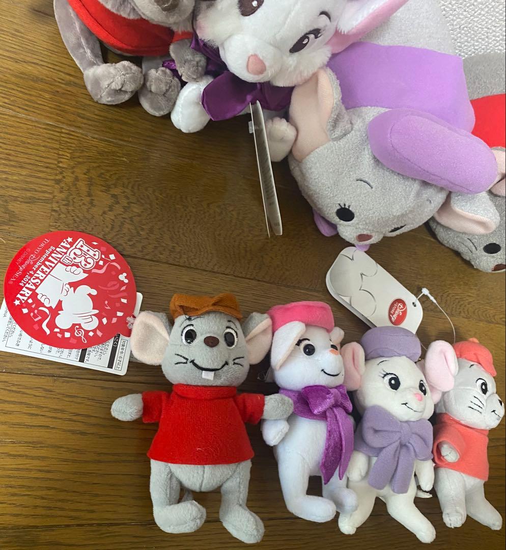 ディズニーリゾート　ディズニーストア　ビアンカ　バーナード　ぬいぐるみ　ツムツム