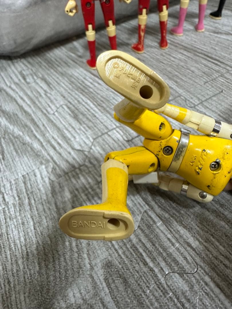 【当時物】光戦隊マスクマン フィギュア5体 1987年 バンダイ