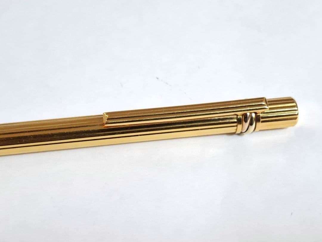 美品　Cartier　マスト・ドゥ・カルティエ　ボールペン　トリニティ　ゴドロン