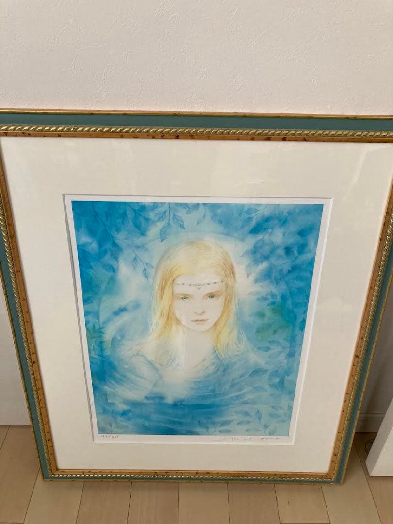 きたのじゅんこ 版画 水の精