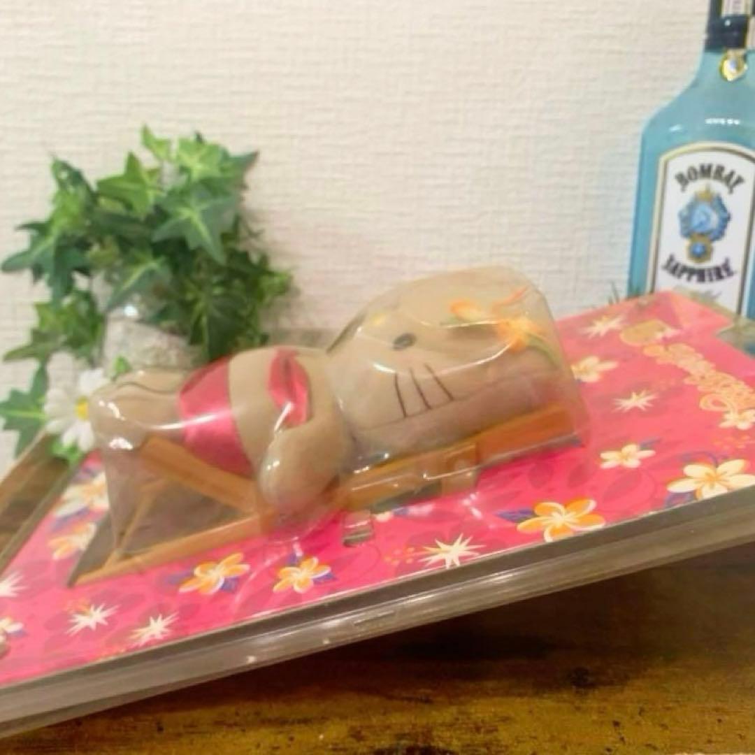 【激レア】日焼けキティ　ハワイ　ハイビスカス　チェアー　ぬいぐるみマスコット