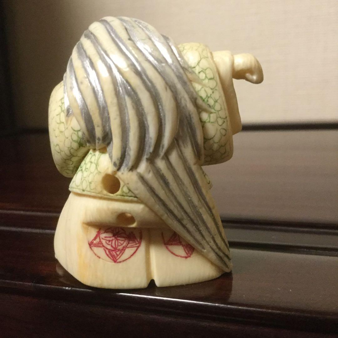 古い根付一対