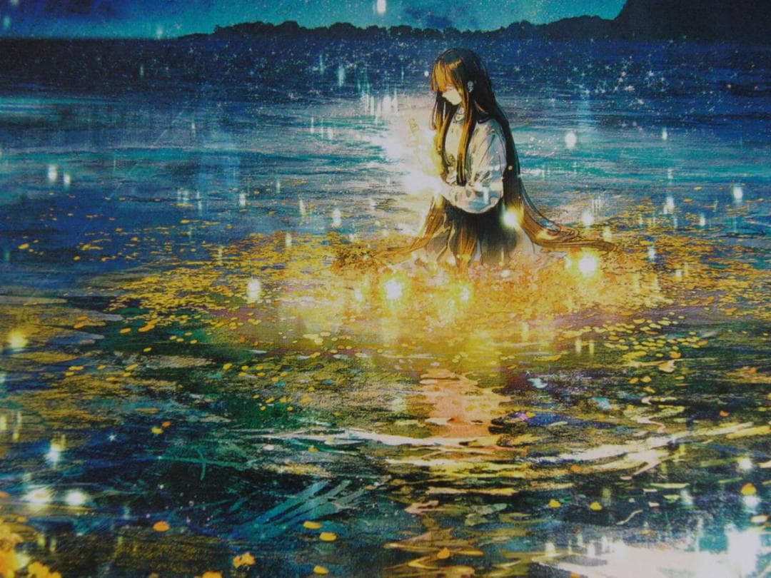ふすい、【MESSAGE　IN　A　BOTTLE】、希少な額装用画集より