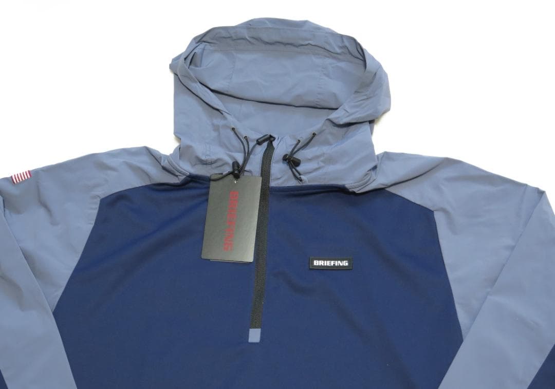 メンズウェア BRIEFING GOLF MENS WR HALF ZIP HOODIE XL