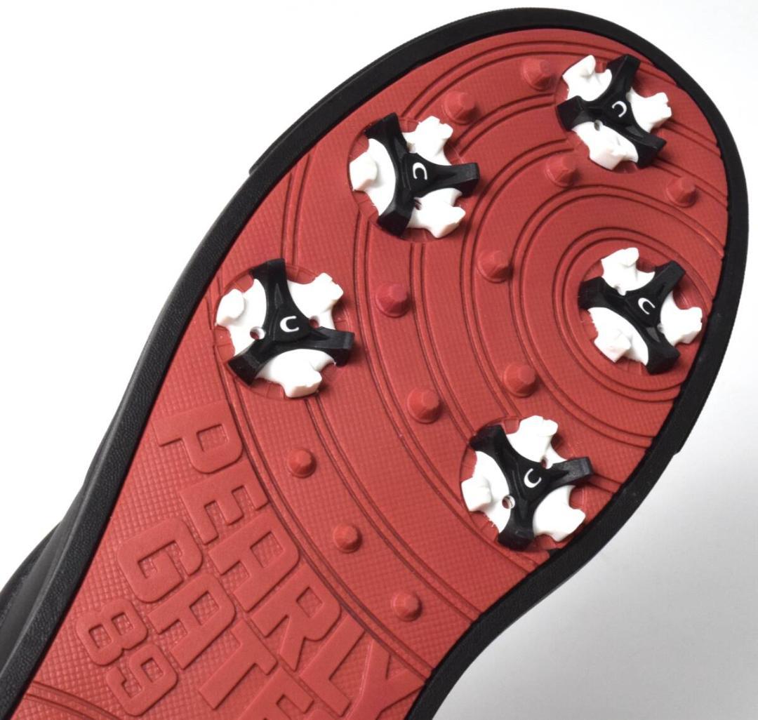 未使用3.5万 パーリーゲイツ ゴルフシューズ 25.5 メゾンロゴ柄 メンズ