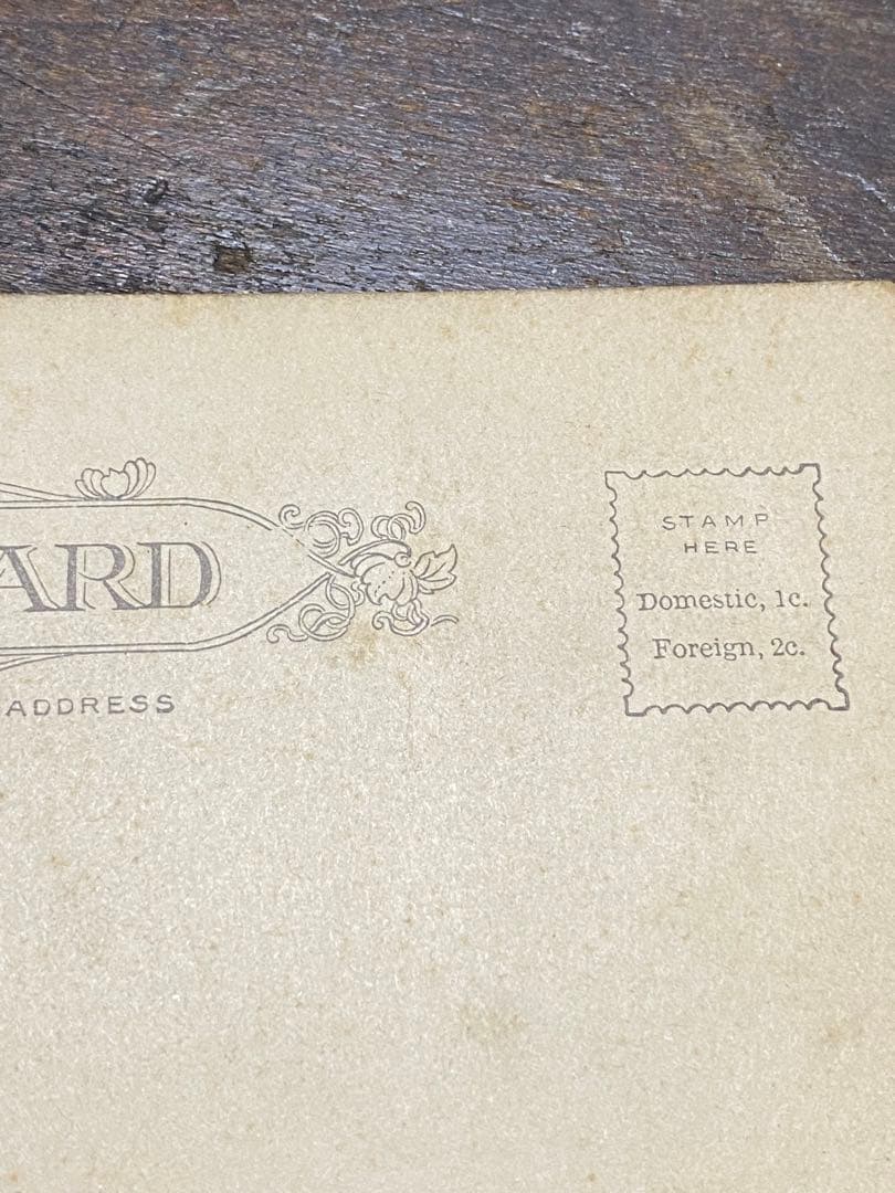 1905s'ビンテージポストカードアンティーク骸骨と薬瓶のポストカード