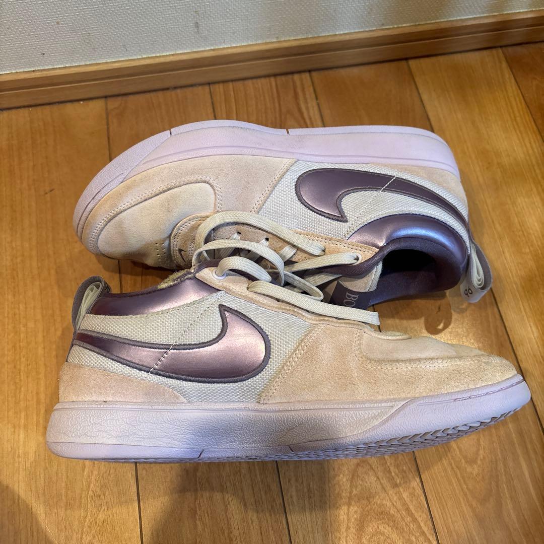 NIKE BOOK ベージュ/パープル シューズ