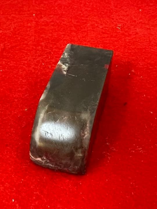 中国古美術　鶏血石印材　文房具 H12-09
