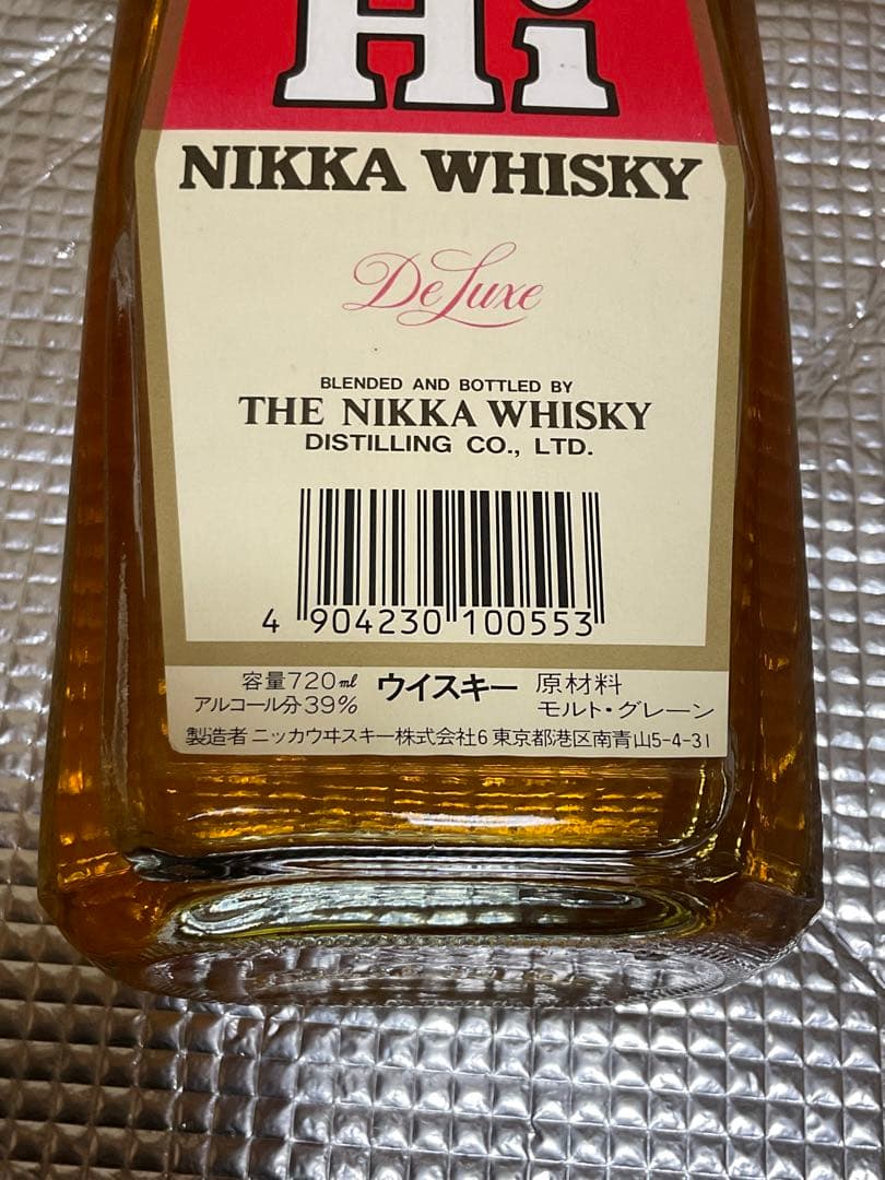 ハイニッカ／ウイスキー。ニッカウヰスキー。モルト・グレーン　720ml 39度。
