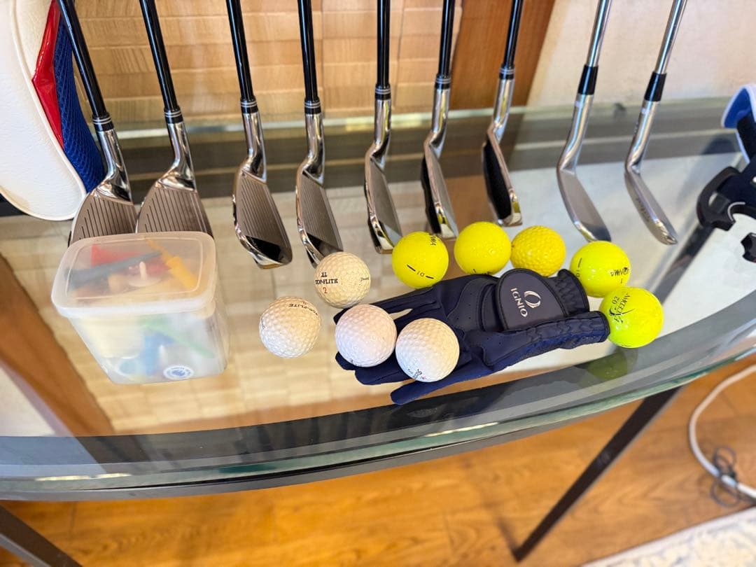 ゴルフクラブ12本セット|キャディバッグ+付属品セット付|ホワイト| 状態良好