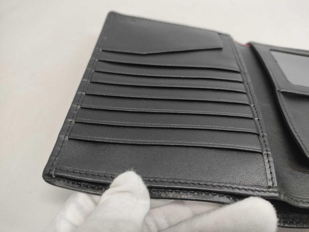 美品 箱付 TUMI ALPHA SLG パスポートケース 黒 多収納 102