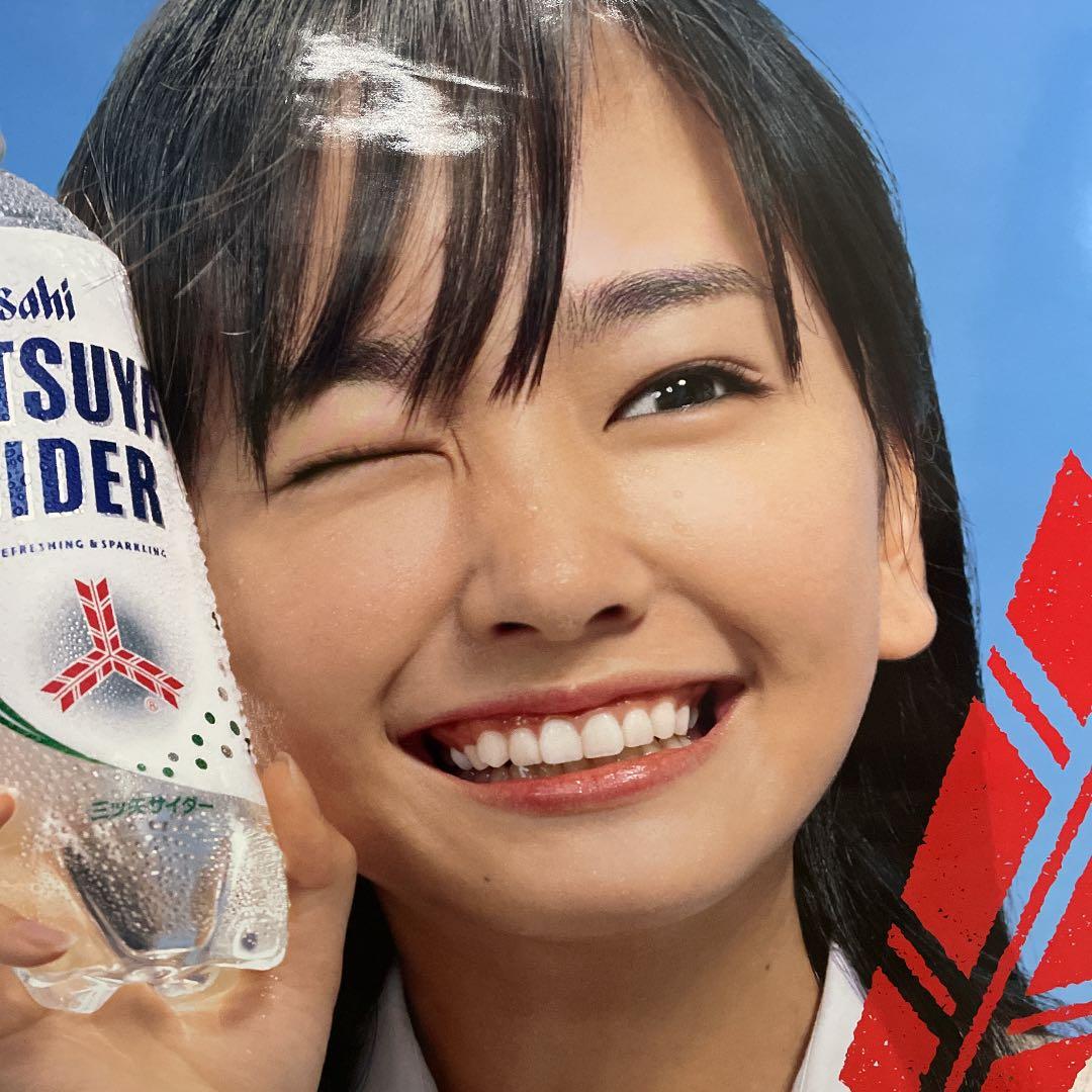 ガッキー　三ツ矢サイダー　特大タペストリー！