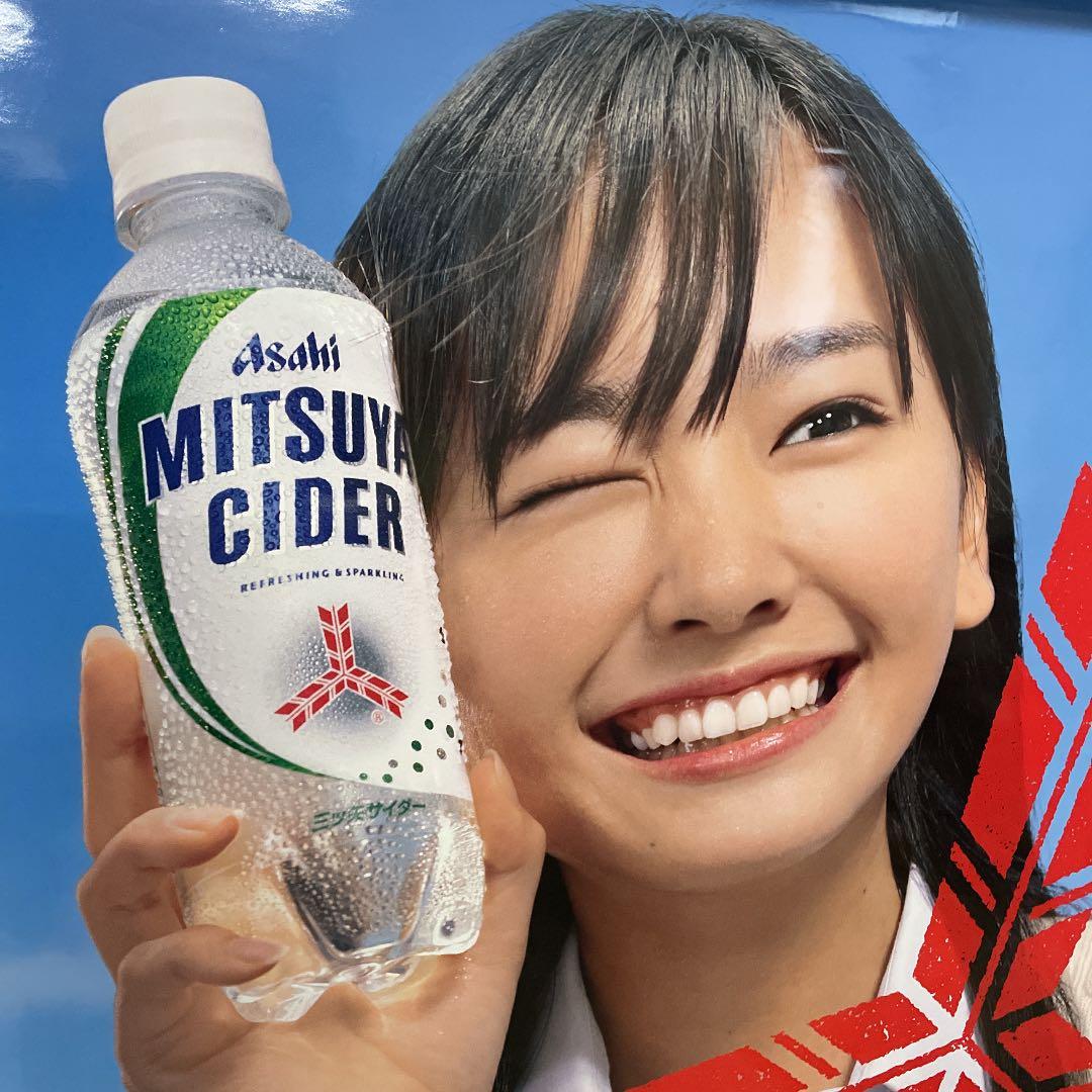 ガッキー　三ツ矢サイダー　特大タペストリー！
