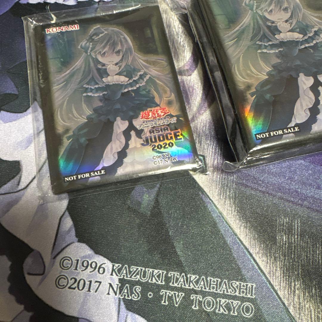 お得　遊戯王　わらし　judge 2020 プレイマット アジア　公式　スリーブ