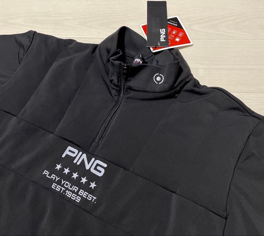 ピン PING 中綿 ハイネック カットソー メンズ ゴルフ シャツ 冬