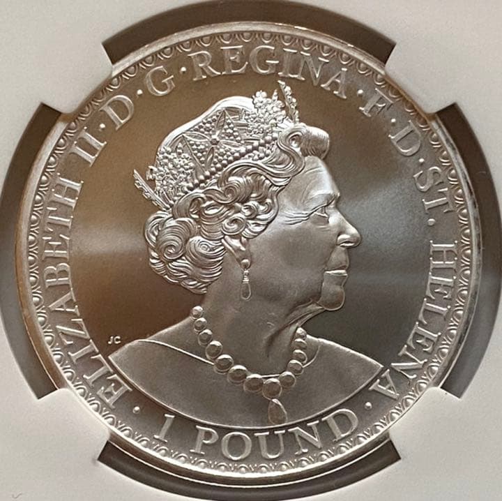 【世界19枚】2020年 ウナとライオン 1ポンド 銀貨  NGC MS70
