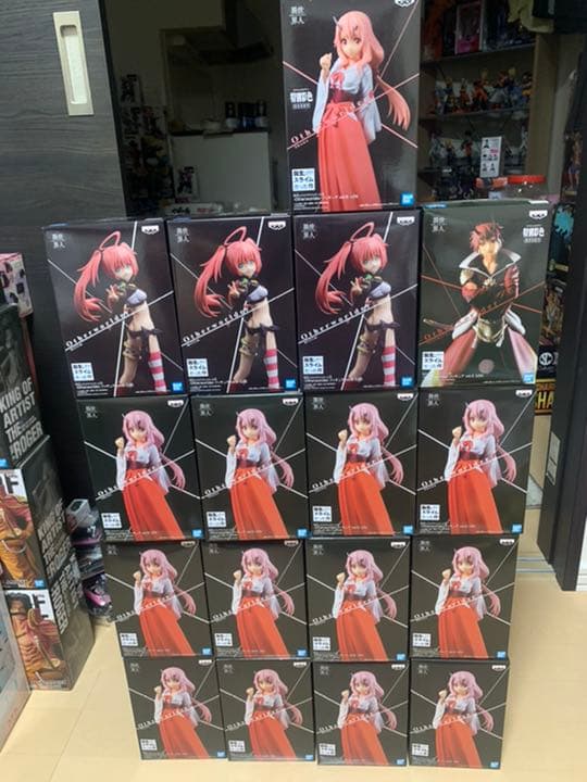 鬼滅の刃　ドラゴンボール　転生したらスライムだった件　ワンピース　フィギュア