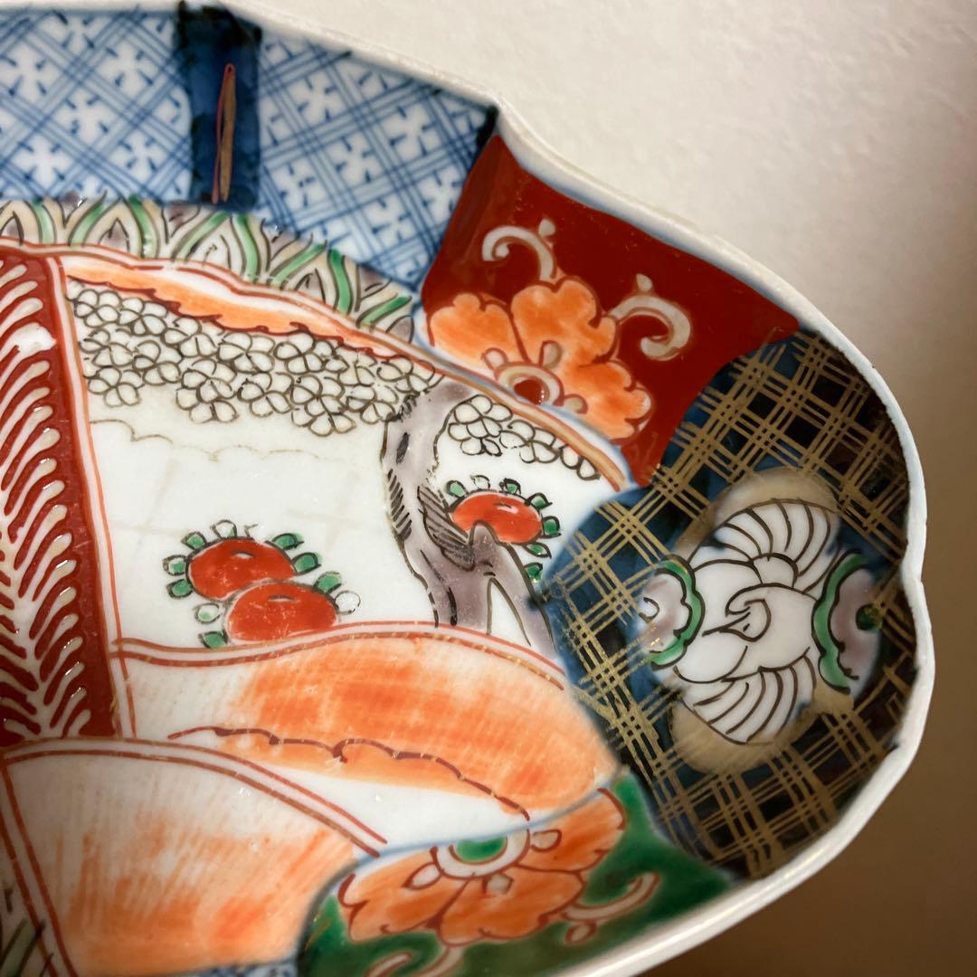 古伊万里　色絵　５枚　古美術