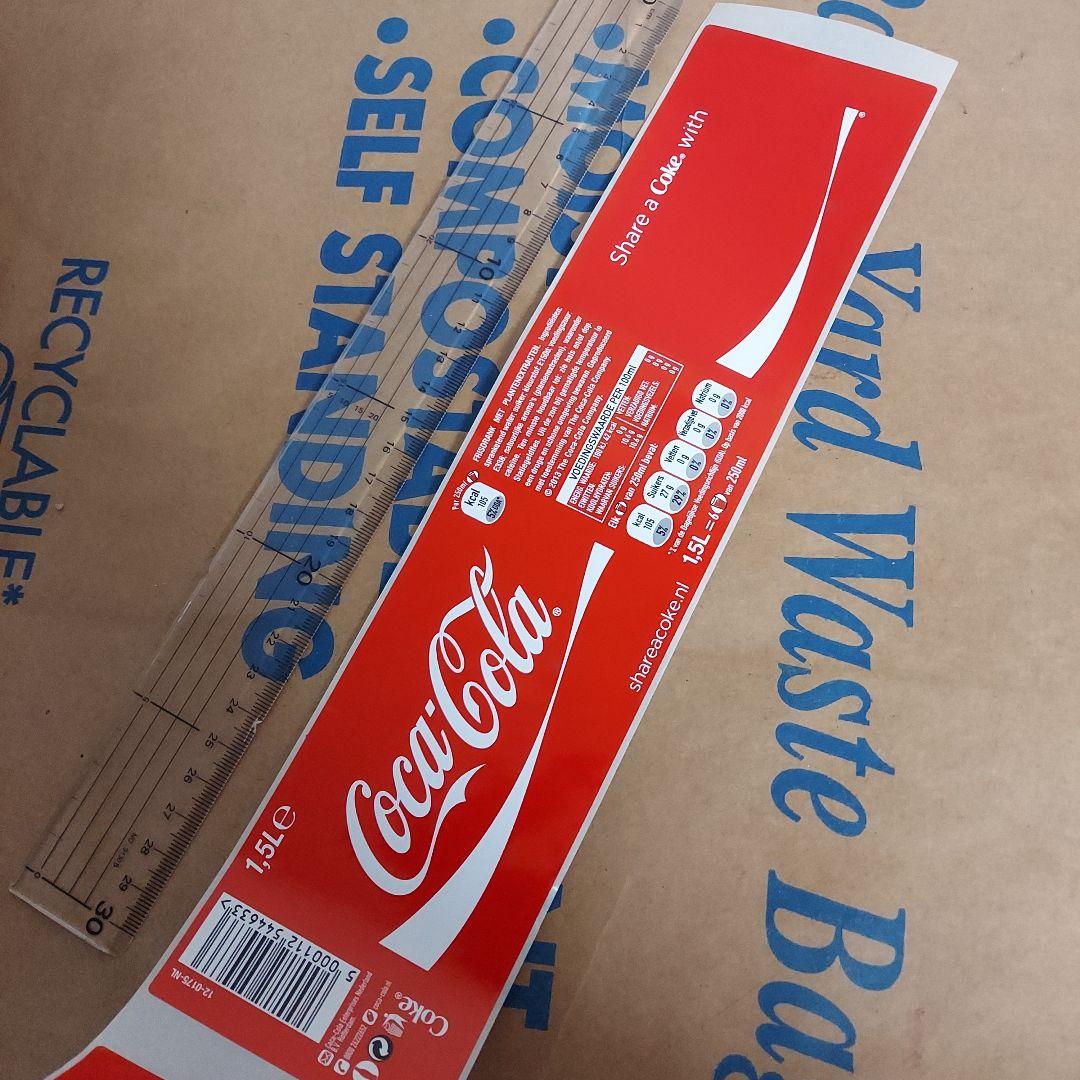 コカコーラ　ペットボトルラベル　１ロール