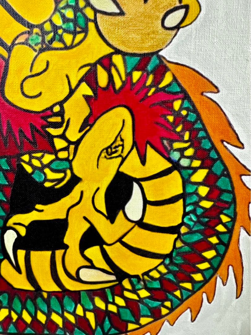 ジミー大西/ドラゴン/P10/絵画/額縁/油彩画/肉筆/手書き