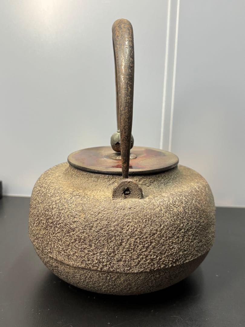 龍文堂造 鉄瓶 鉄製 丸型鉄瓶 急須 工芸品 金属工芸 骨董品