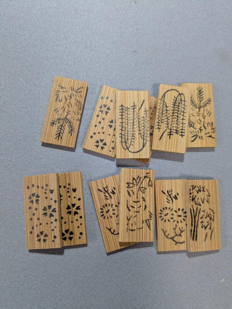 茶道具　十種香札　竹製　箱入り　長期保管品　美品
