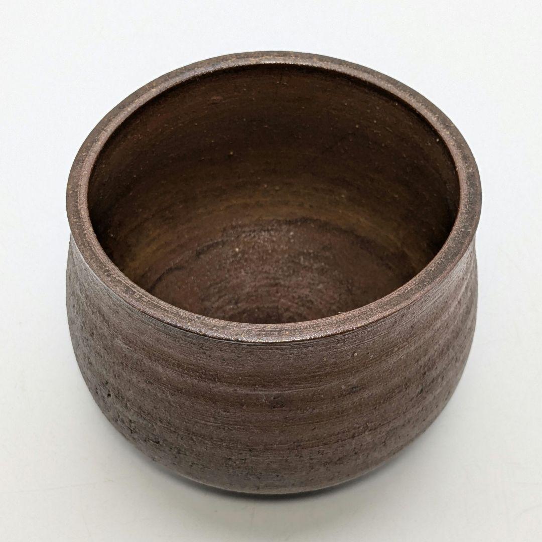 初代藤田龍峰 備前焼 建水 合箱 抹茶道具 茶器 食器 容器 茶こぼし 在銘