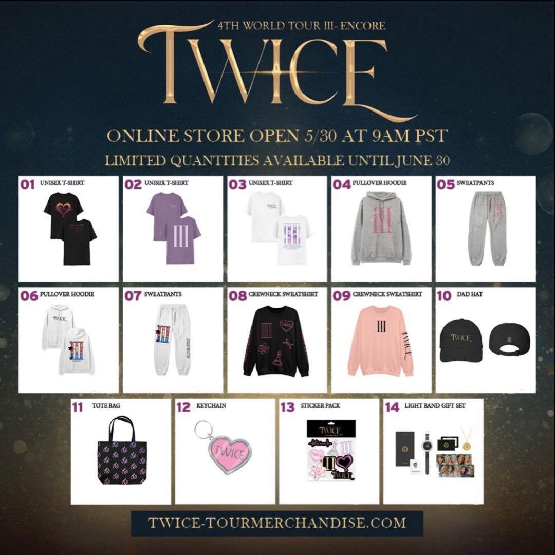 TWICE 4th WORLD TOUR Ⅲ in LA スウェット　１