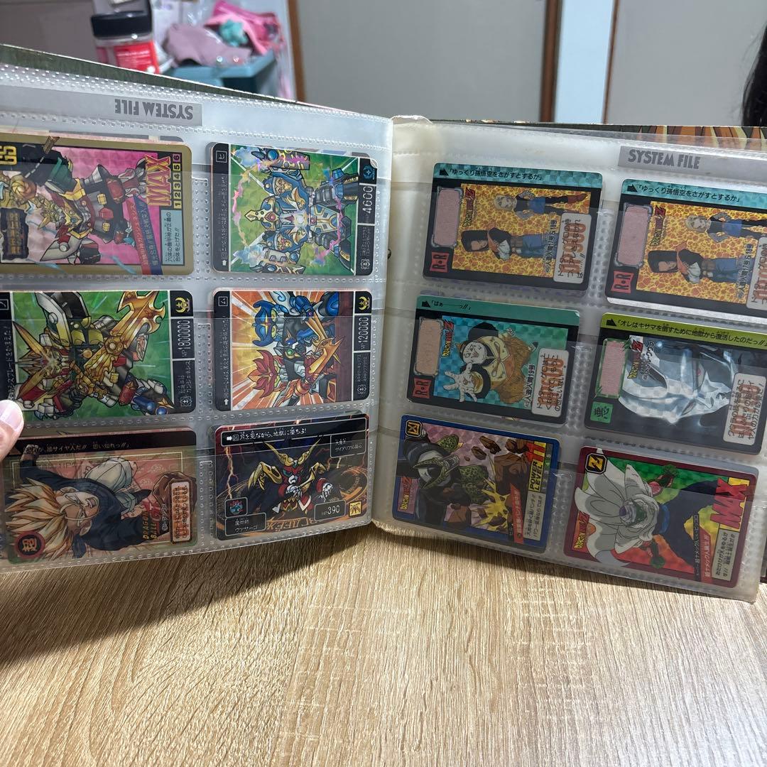 ドラゴンボールZ カードダスシステムファイルとカードセット