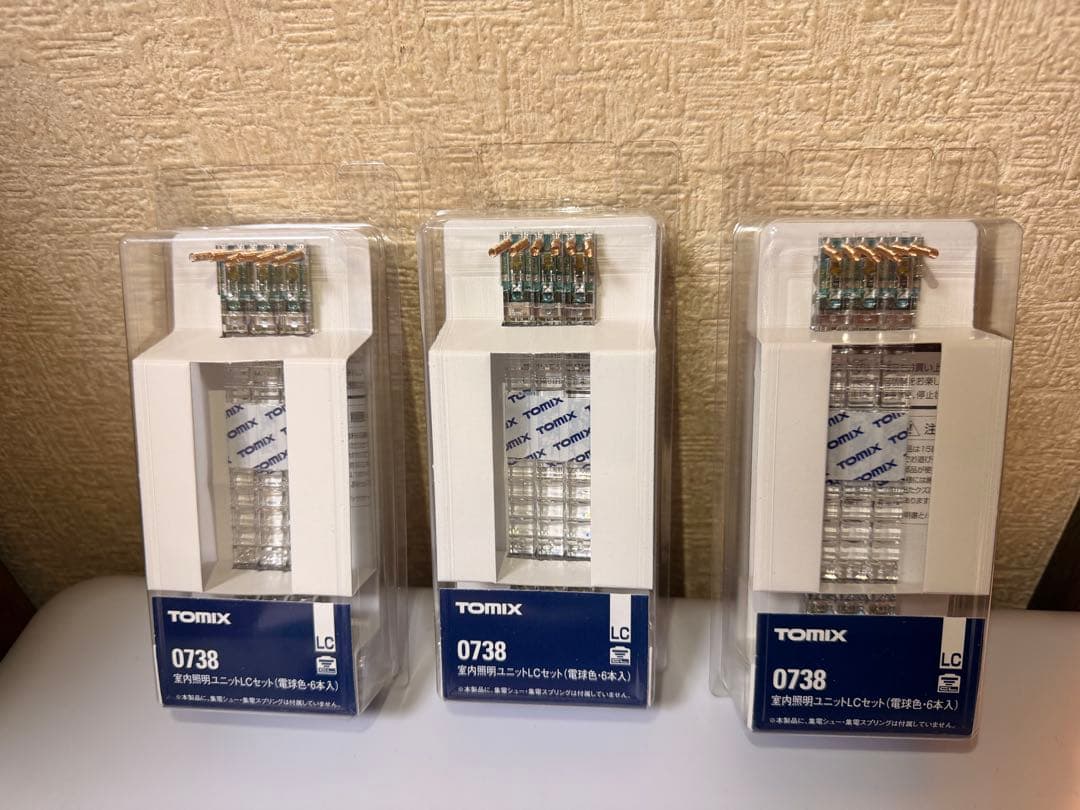 TOMIX 室内照明ユニットLCセット 0738 電球色　6個入り✖️3