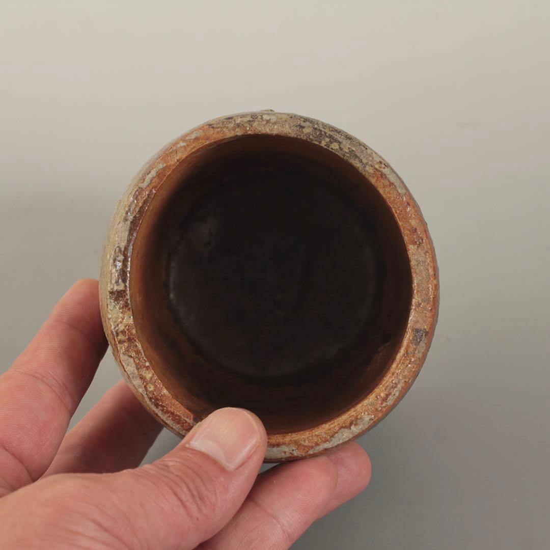 信楽 筒茶碗 信楽焼 古美術 古道具 アンティーク 茶道具