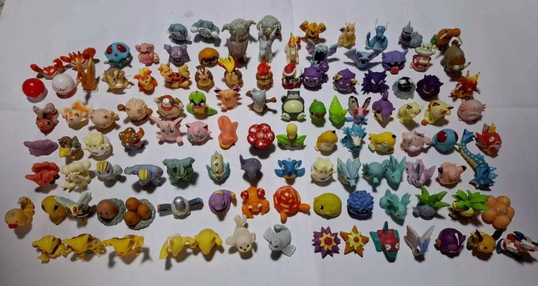 【初期】ポケモン 指人形 赤・緑 114体 まとめ売り 当時物 廃盤 レア