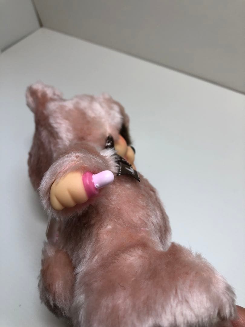 新品 テディベア モンチッチ ピンク monchhichi 2804