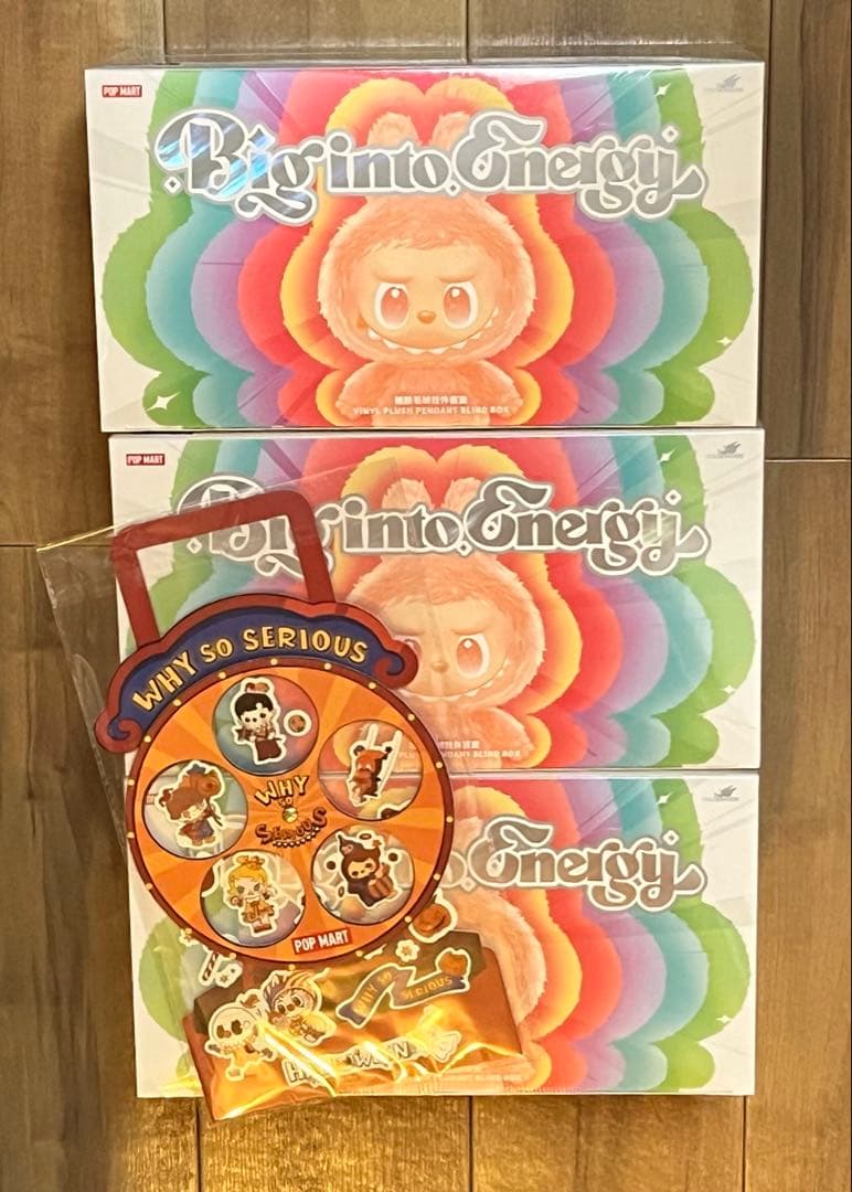 LABUBU Big into Energy アソート3セット ステッカーセット